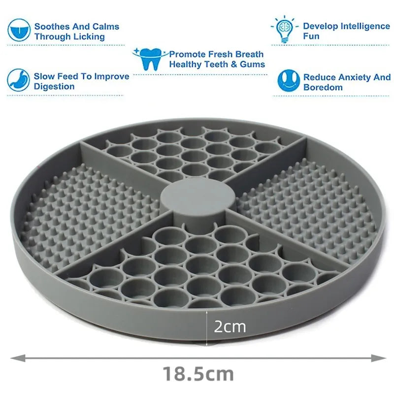 Silicone Licking Mat β Slow Feeder for Cats & Dogs