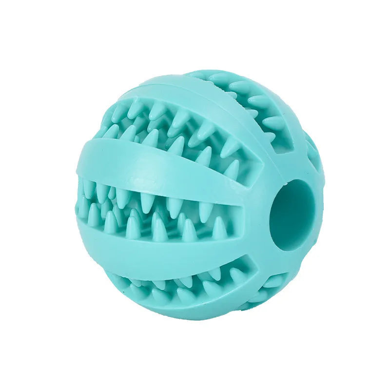 Interactive Rubber Dog Toy Ball – Chew, Treat Feeder & Tooth Cleaning