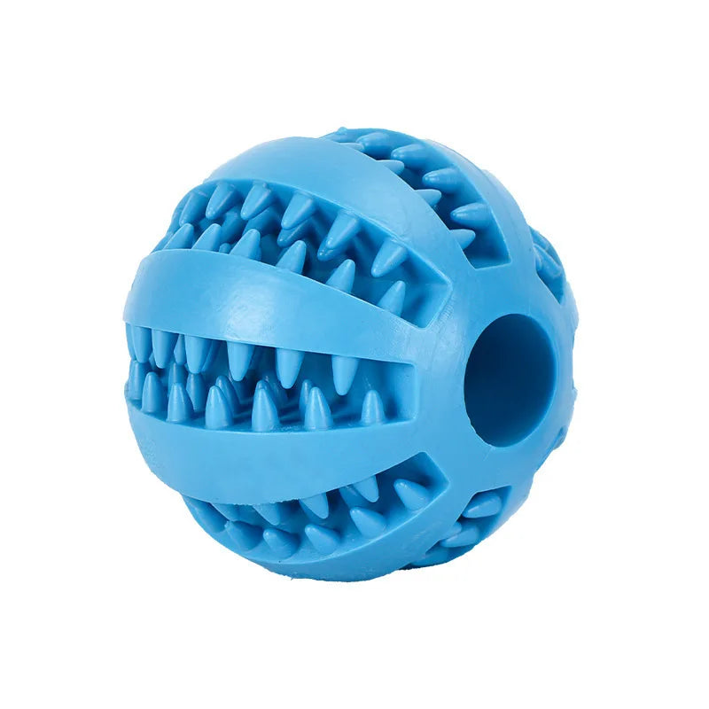 Interactive Rubber Dog Toy Ball – Chew, Treat Feeder & Tooth Cleaning