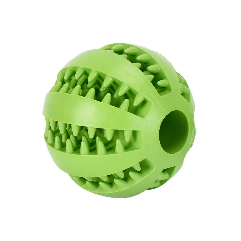 Interactive Rubber Dog Toy Ball – Chew, Treat Feeder & Tooth Cleaning