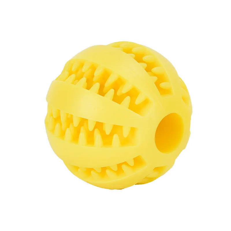Interactive Rubber Dog Toy Ball – Chew, Treat Feeder & Tooth Cleaning