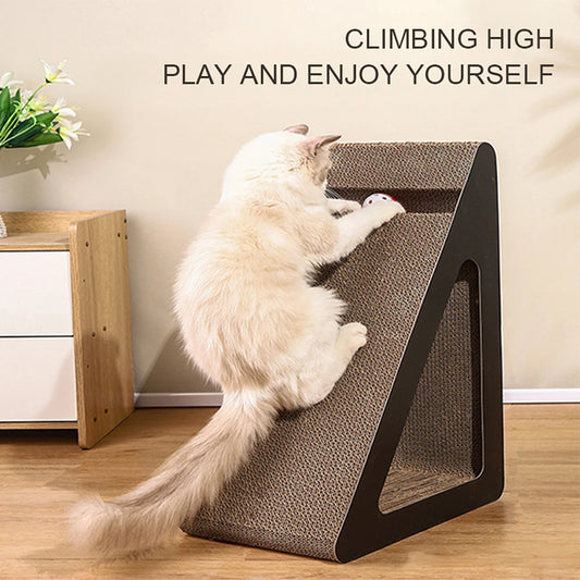 2-in-1 Cat Scratcher with Spinning Balls - Sturdy Stress Relief Toy