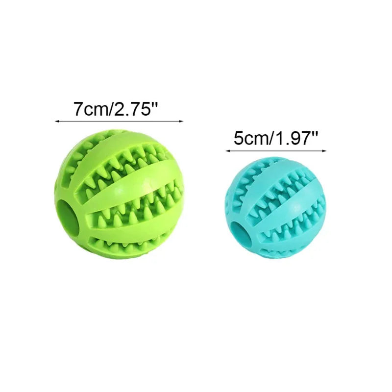 Interactive Rubber Dog Toy Ball – Chew, Treat Feeder & Tooth Cleaning