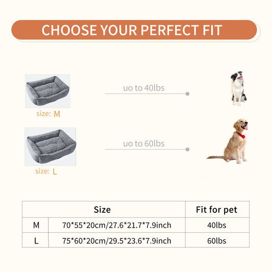 Orthopedic Dog Bed – Thick, Calming, Deep Sleep Sofa