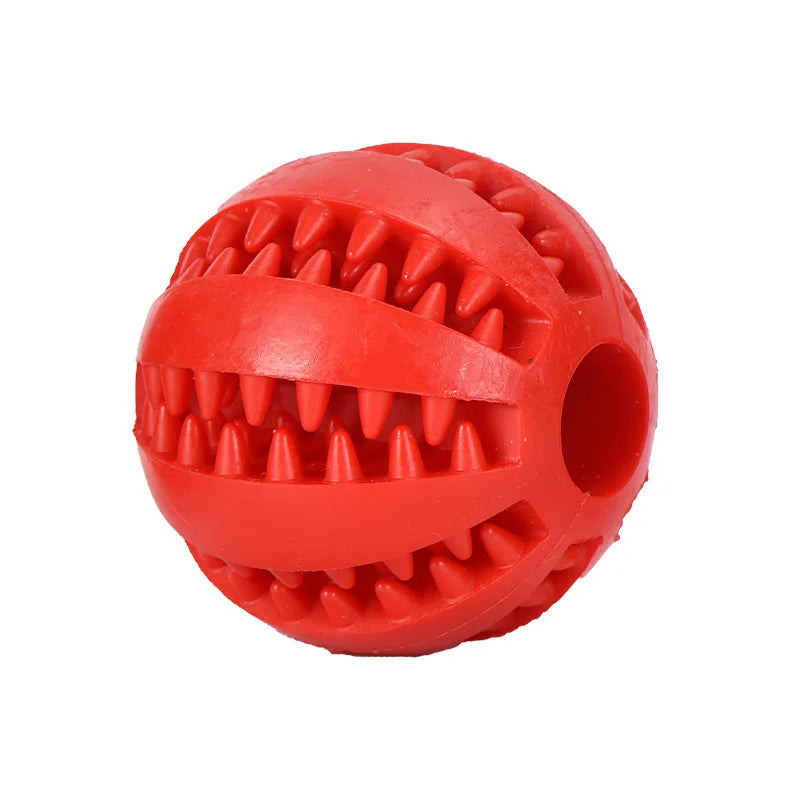 Interactive Rubber Dog Toy Ball – Chew, Treat Feeder & Tooth Cleaning